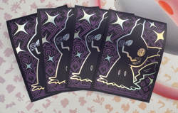 Purple Mimikyu ✨1c Start✨ Paldean Fates Pokemon Trading Card Sleeves x4 💝 - Image 2