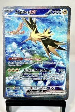 Zapdos ex 202/165 Pokemon TCG Sv: Scarlet & Violet 151 Holo Card (Near Mint) - Image 1