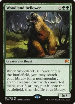Woodland Bellower Magic Origins NM Green Mythic Rare MAGIC MTG CARD ABUGames - Image 1
