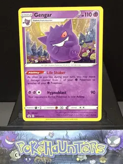 Pokemon Card Gengar SWSH052 Black Star Promo Holo Rare Near Mint - Image 1