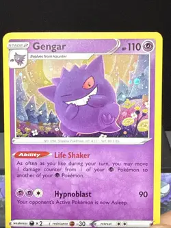 Pokemon Card Gengar SWSH052 Black Star Promo Holo Rare Near Mint - Image 2