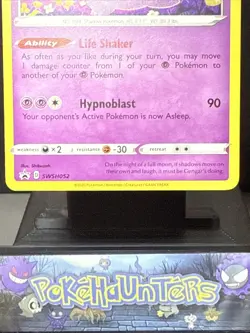 Pokemon Card Gengar SWSH052 Black Star Promo Holo Rare Near Mint - Image 3