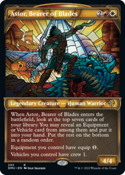 1x Astor, Bearer of Blades - Showcase - Foil NM-Mint, English Dominaria United M - Image 1