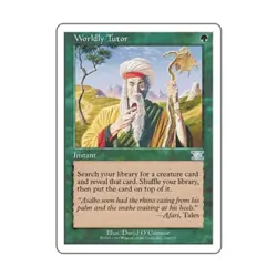 WOTC MtG 6th Ed Worldly Tutor (U) LP - Image 1