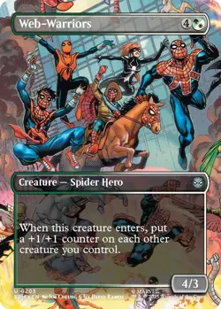 Foil - Web-Warriors (Borderless) - 203 / NM / English - Image 1
