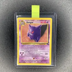 🔥 Gengar 20/62 🔥 Original Non Holo Rare Fossil Set Pokemon Card WOTC TCG 1999 - Image 1