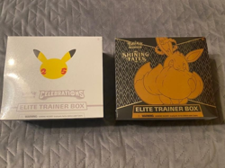 Pokemon Shining Fates & Celebrations Elite Trainer Box Sealed - Image 1