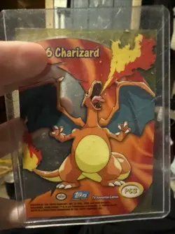 2000 Pokemon Charizard #06 Topps PC3 TV Animation Clear Card Variant - Image 1