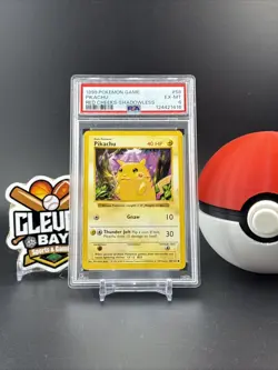 Pikachu 1999 Pokemon Base Set Shadowless Red Cheeks #58 PSA 6 (CBPH) - Image 1