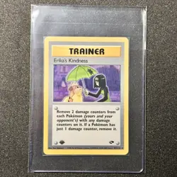 Ink Error Pokemon Gym Challenge 1st Edition Rare Erika's Kindness 103/132 | MINT - Image 1