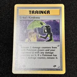 Ink Error Pokemon Gym Challenge 1st Edition Rare Erika's Kindness 103/132 | MINT - Image 3