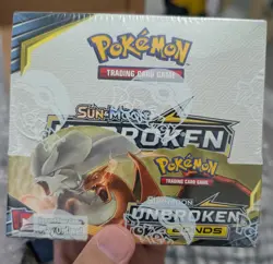 Pokemon TCG Sun & Moon Unbroken Bonds Booster Box + ACRYLIC MAGNETIC CASE - Image 1