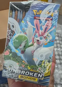 Pokemon TCG Sun & Moon Unbroken Bonds Booster Box + ACRYLIC MAGNETIC CASE - Image 2