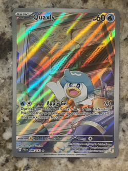 Pokemon Quaxly 206/193 Sv02: Paldea Evolved Holo TCG Illustration Rare IR NM - Image 1