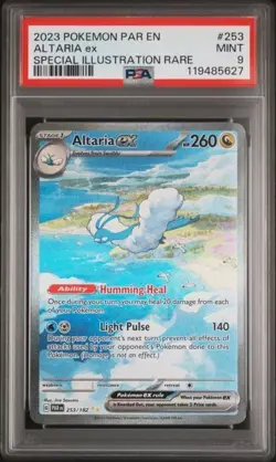 2023 POKEMON PARADOX RIFT #253 ALTARIA ex SIR PSA 9 (5627) - Image 1