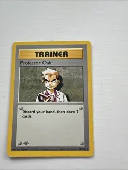 1999 Pokemon TCG Professor Oak 088/102 Uncommon 1st Edition Trainer - Image 1