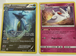 Pokemon TCG Kingdra Primal Clash 108/160 Regular Holo Rare + Bonus Card Togekiss - Image 1
