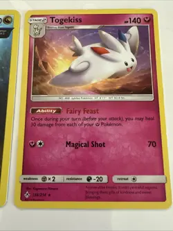 Pokemon TCG Kingdra Primal Clash 108/160 Regular Holo Rare + Bonus Card Togekiss - Image 3