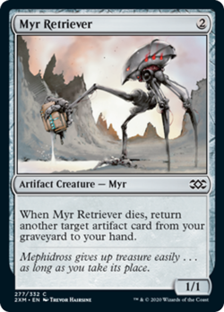 Myr Retriever Double Masters MINT Artifact Common MAGIC GATHERING CARD ABUGames - Image 1