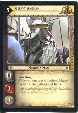 Lord Of The Rings CCG Card SoG 8.R62 Heavy Axeman - Image 1