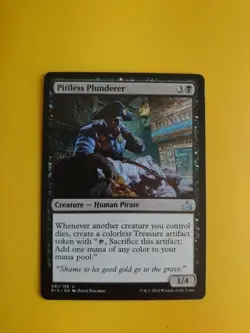 Pitiless Plunderer RIX Human Pirate MTG Card. - Image 1