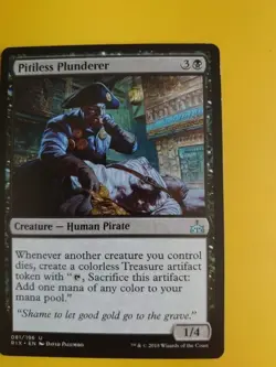 Pitiless Plunderer RIX Human Pirate MTG Card. - Image 2