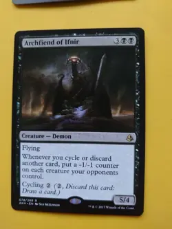 Archfiend of Ifnir. Rare Demon Amonkhet Magic the Gathering Card. - Image 2