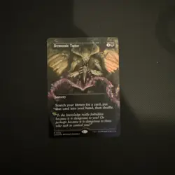 Demonic Tutor (Borderless) Commander Masters Foil - Image 1