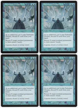 Turbulent Dreams x4 4x 2002 Torment PLAYSET Blue Rare Sorcery MTG NM AZ1 - Image 1
