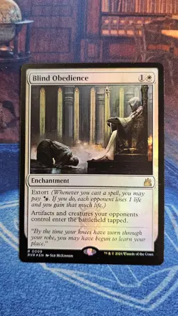 Blind Obedience Ravnica Remastered Foil - Image 1