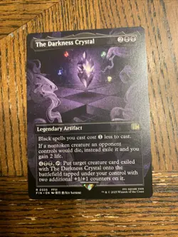 The Darkness Crystal (Borderless) Final Fantasy ( NON FOIL ) - FIN 0335 - Image 1