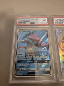 2018 POKEMON JPN SUN & MOON SUPER-BURST IMPACT SUICUNE GX-HYPER PSA 9+ Full Art - Image 2