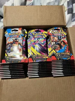 Mega Evolution Sleeved Booster Pack Lot 12 Packs (3 Sets of 4) Pokemon TCG - Image 1
