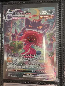 Pokemon Fusion Strike Gengar VMAX Fresh From Pack - Image 1