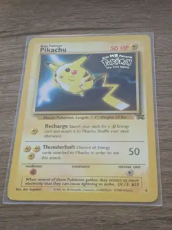 Pikachu 4 WB Black Star Promo Pokemon Gold Foil Stamp NM/LP - Image 2