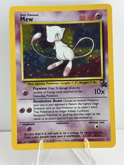 Mew 09/53 Wotc Black Star Promo Holo Rare Pokemon LP/NM - Image 1