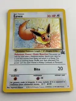 Eevee 11/53 Wotc Black Star Promo Holo Pokemon LP/NM with **SWIRL - Image 5
