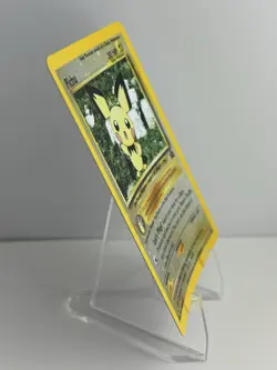 2001 Pokemon Black Star Promo #35 Pichu reverse foil holo Pokemon league LP/NM - Image 4