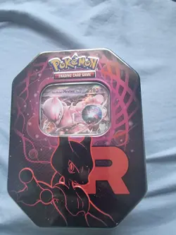 Pokemon Destined Rivals Team Rocket Mewtwo Ex Tin - Image 1