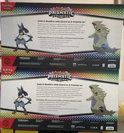 2X Pokemon Lucario Ex & Tyranitar Ex Premium Collection Prismatic Evolutions - Image 2