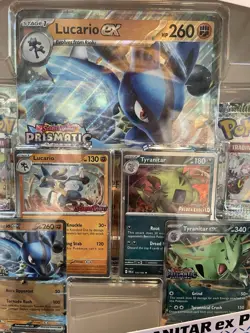 2X Pokemon Lucario Ex & Tyranitar Ex Premium Collection Prismatic Evolutions - Image 3