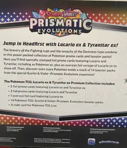2X Pokemon Lucario Ex & Tyranitar Ex Premium Collection Prismatic Evolutions - Image 4