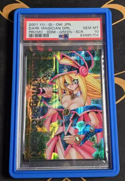 2001 YU-GI-OH! JPN PROMO DARK MAGICIAN GIRL DDM SCR PSA 10 - Image 1