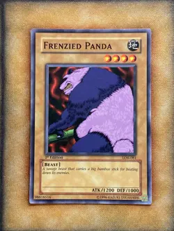 Yugioh Frenzied Panda LOB-081 Common 1st Ed North American NM - Image 1