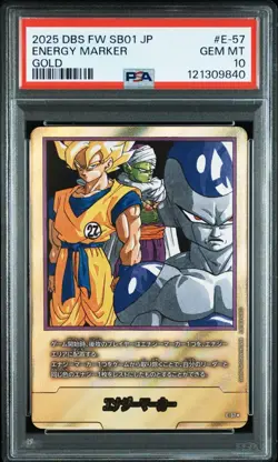 PSA10 Energy Marker E-57 Gold 27 Volume Cover Parallel Dragon Ball Card - Image 1