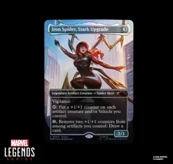 MTG CARD ONLY Marvel Legends Spiderman Magic the Gathering Mary Jane Iron Spider - Image 3