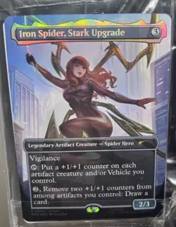 MTG CARD ONLY Marvel Legends Spiderman Magic the Gathering Mary Jane Iron Spider - Image 4