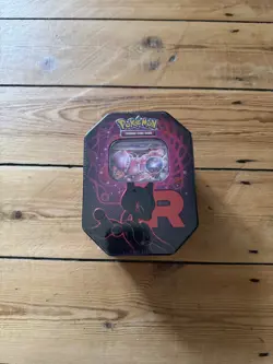 Pokemon Trading Card Game Team Rocket Tin. Mewtwo New Sealed destined rivals - Image 1