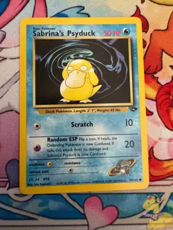 Pokemon TCG Sabrina's Psyduck Gym Challenge 99 Unlimited Common Card - Image 3