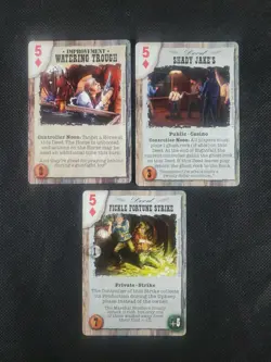 Deadlands Doomtown Boot Hill CCG Card Game Card Lot 5 Five's Diamond's Mixed - Image 1